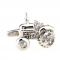 Silver Tone Novelty Farm Tractor Cufflinks.JPG